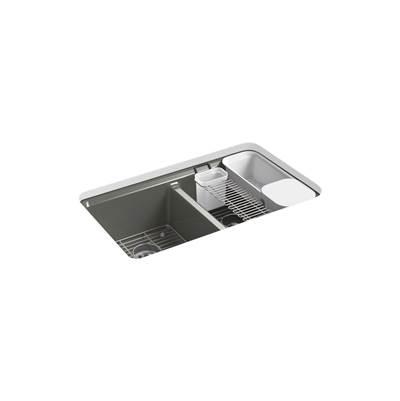 Kohler | Riverby | Undermount Kitchen Sink - Thunder Grey by Kohler