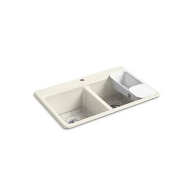 Kohler | Riverby | Drop In Kitchen Sink - Biscuit by Kohler