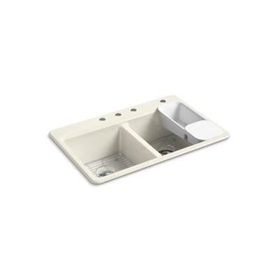Kohler | Riverby | Drop In Kitchen Sink - Biscuit by Kohler