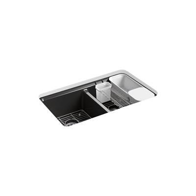Kohler | Riverby | Undermount Kitchen Sink - Black by Kohler