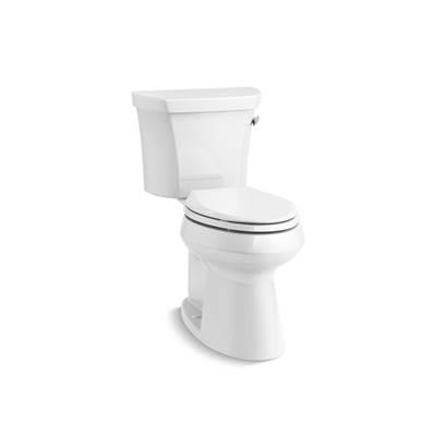 Kohler Highline Two-piece elongated toilet with concealed trapway, 1.28 gpf - White by Kohler