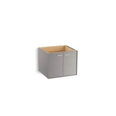 Kohler Jute 24'' wall-hung bathroom vanity cabinet with 2 doors - Mohair Grey by Kohler