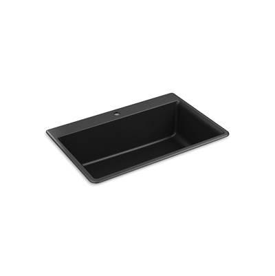 Kohler | Kennon | Undermount Kitchen Sink - Matte Black by Kohler