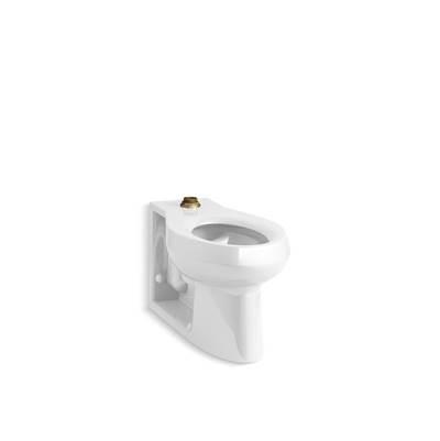 AngleseyE Floor-mount top spud flushometer bowl with integral seat