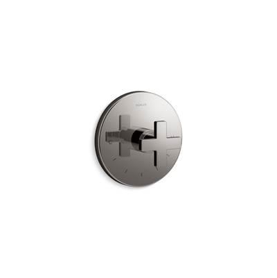 Kohler Composed MasterShower temperature control valve trim with cross handle - Vibrant Titanium by Kohler