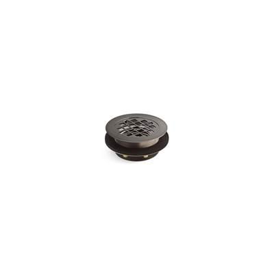 Kohler Round shower drain for use with plastic pipe, gasket included - Vibrant Titanium by Kohler