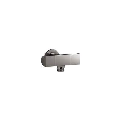 Kohler Exhale Wall-mount handshower holder with supply elbow and volume control - Vibrant Titanium by Kohler