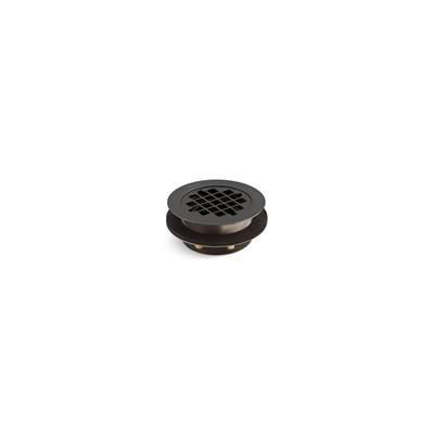 Kohler Round shower drain for use with plastic pipe, gasket included - Matte Black by Kohler