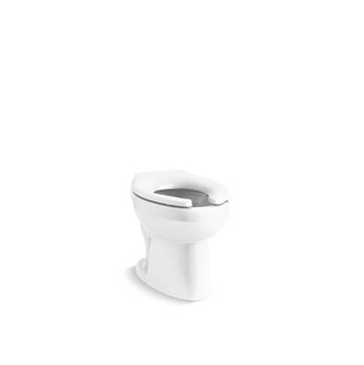 Kohler WellcommeE Ultra Rear spud antimicrobial flushometer bowl - White by Kohler