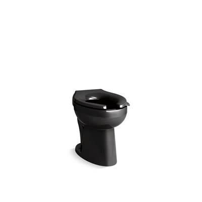 Kohler HighcliffE Ultra Floor-mount rear spud flushometer bowl - Black by Kohler