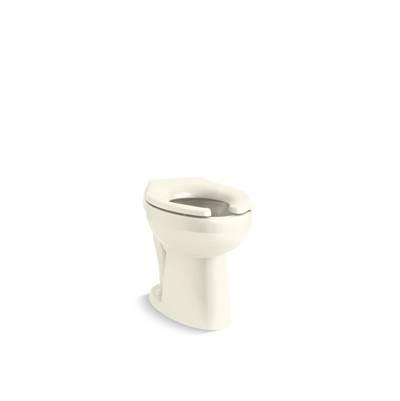 Kohler HighcliffE Ultra Floor-mount rear spud flushometer bowl - Biscuit by Kohler