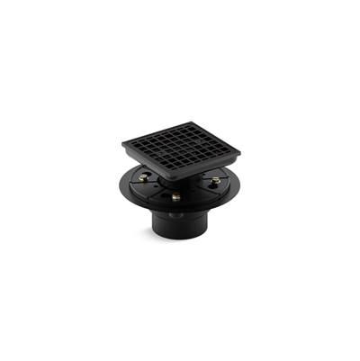Kohler Clearflo Square design tile-in shower drain - Matte Black by Kohler
