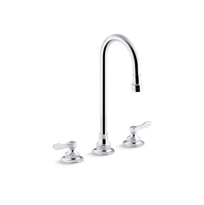 Kohler Triton Bowe 1.0 gpm widespread bathroom sink faucet with aerated flow, gooseneck spout and lever handles, drain not included - Polished Chrome by Kohler