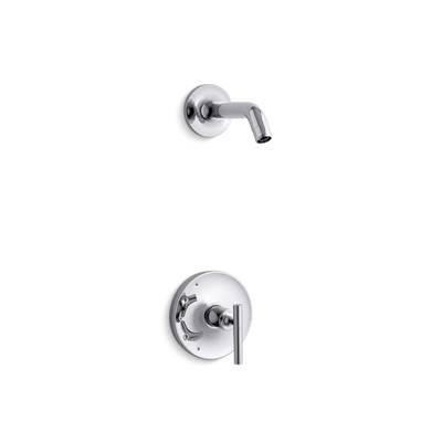 Kohler Purist Rite-Temp shower trim kit with lever handle, without showerhead - Polished Chrome by Kohler