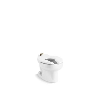 PrimaryE Elongated floor-mount flushometer bowl, antimicrobial finish by Kohler