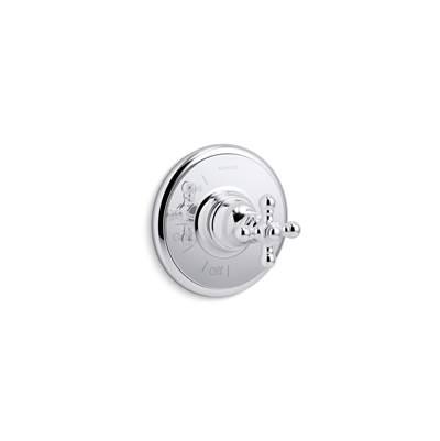 Artifacts Rite-Temp valve trim with cross handle - Polished Chrome by Kohler