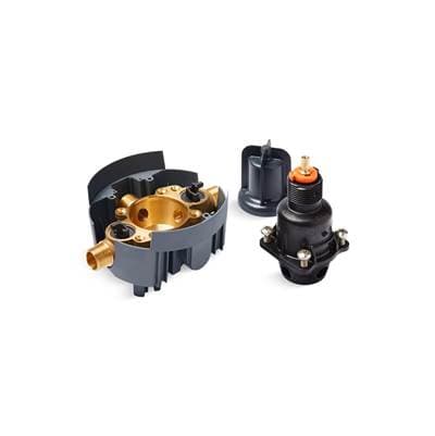 Kohler Rite-Temp Valve body and pressure-balancing cartridge kit with service stops, project pack by Kohler