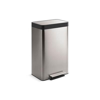 13-gallon stainless steel step trash can