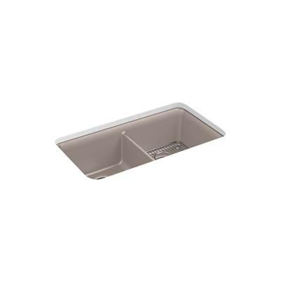 Kohler | Cairn | Drop In Kitchen Sink - Matte Taupe by Kohler