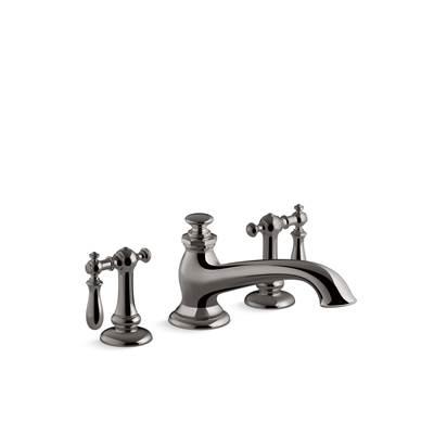 Artifacts Deck-mount bath spout with flare design - Vibrant Titanium by Kohler