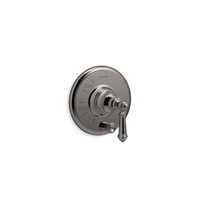 Artifacts Rite-Temp valve trim with push-button diverter and lever handle - Vibrant Titanium by Kohler