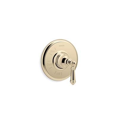 Artifacts Rite-Temp valve trim with lever handle - Vibrant French Gold by Kohler
