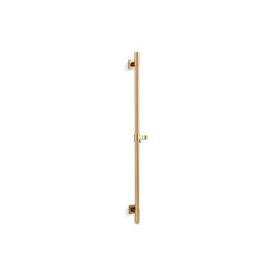 Awaken 42'' deluxe slidebar with integrated water supply - Vibrant Brushed Moderne Brass by Kohler