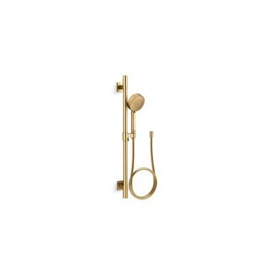 Awaken G110 30'' deluxe three-function handshower kit, 1.75 gpm - Vibrant Brushed Moderne Brass by Kohler