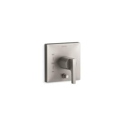 Kohler Honesty Rite-Temp valve trim with push-button diverter - Vibrant Brushed Nickel by Kohler