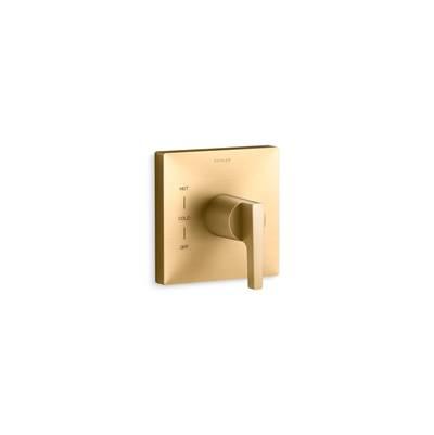 Kohler Honesty Rite-Temp valve trim - Vibrant Brushed Moderne Brass by Kohler