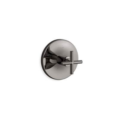 Kohler Purist MasterShower temperature control valve trim with cross handle - Vibrant Titanium by Kohler