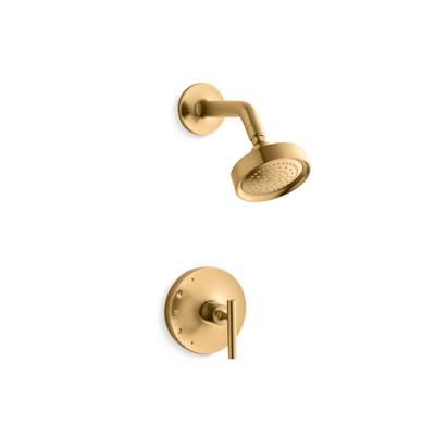 Kohler Purist Rite-Temp shower trim kit with lever handle, 2.5 gpm - Vibrant Brushed Moderne Brass by Kohler