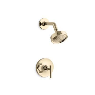 Kohler Purist Rite-Temp shower trim kit with lever handle, 2.5 gpm - Vibrant French Gold by Kohler