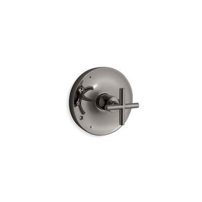 Kohler Purist Rite-Temp valve trim with cross handle - Vibrant Titanium by Kohler