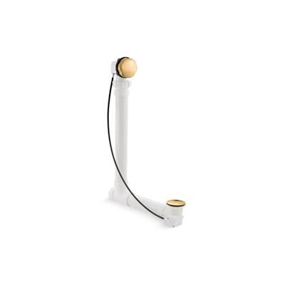 Kohler Clearflo Cable bath drain with PVC tubing - Vibrant Brushed Moderne Brass by Kohler