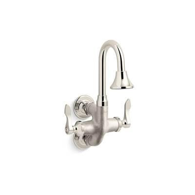 Kohler Triton Bowe CannockE Wall-mount service sink faucet, 12 gpm - Vibrant Bright Nickel by Kohler