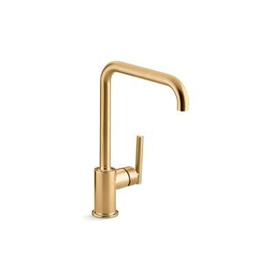 Kohler | Purist | Retractable Faucet - Vibrant Brushed Moderne Brass by Kohler