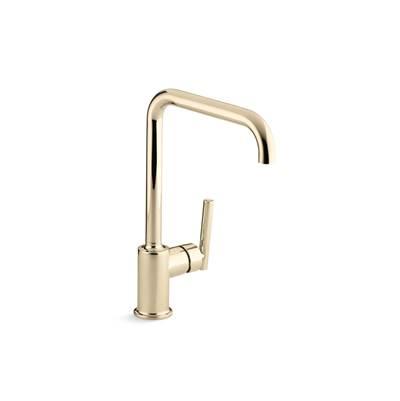 Kohler | Purist | Single Hole Kitchen Faucet - Vibrant French Gold by Kohler
