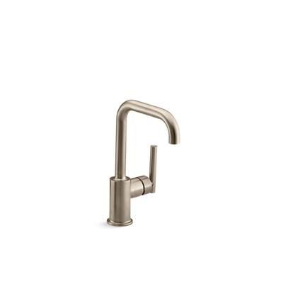 Kohler Purist Single-handle bar sink faucet - Vibrant Brushed Bronze by Kohler