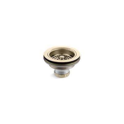 Kohler Duostrainer Sink drain and strainer basket, less tailpiece - Vibrant French Gold by Kohler