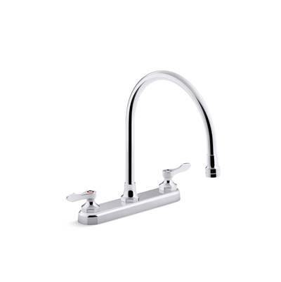 Kohler Triton Bowe 1.8 gpm kitchen sink faucet with 9-5/16'' gooseneck spout, aerated flow and lever handles - Polished Chrome by Kohler