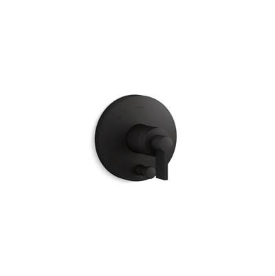 Kohler Components Rite-Temp valve trim with Lever handle and diverter - Matte Black by Kohler