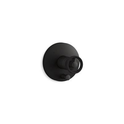 Kohler Components Rite-Temp valve trim with Industrial handle and diverter - Matte Black by Kohler