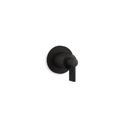 Kohler Components MasterShower transfer valve trim with Lever handle - Matte Black by Kohler