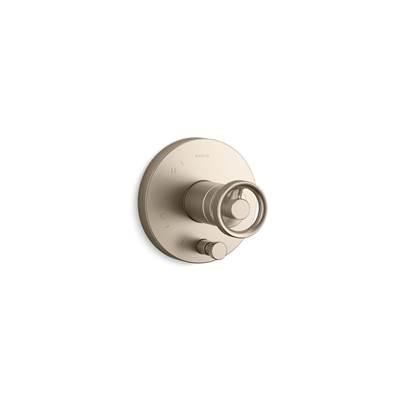 Kohler Components Rite-Temp valve trim with Industrial handle and diverter - Vibrant Brushed Bronze by Kohler