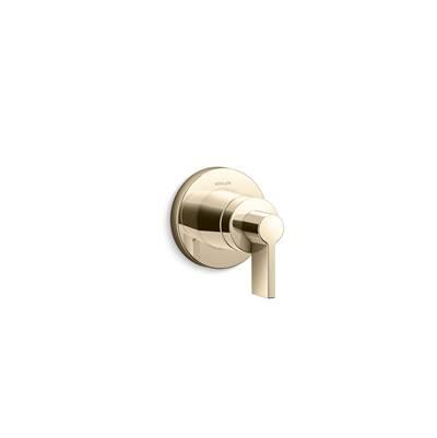 Kohler Components MasterShower transfer valve trim with Lever handle - Vibrant French Gold by Kohler