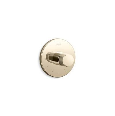 Kohler Components MasterShower temperature control valve trim with Oyl handle - Vibrant French Gold by Kohler
