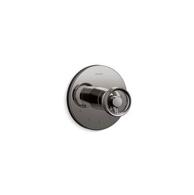 Kohler Components MasterShower temperature control valve trim with Industrial handle - Vibrant Titanium by Kohler