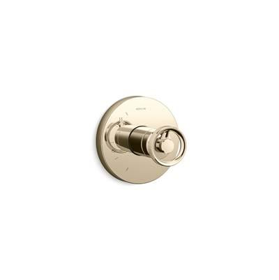 Kohler Components Rite-Temp valve trim with Industrial handle - Vibrant French Gold by Kohler