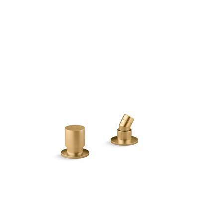 Kohler Components Deck-mount handshower holder and two-way diverter valve - Vibrant Brushed Moderne Brass by Kohler